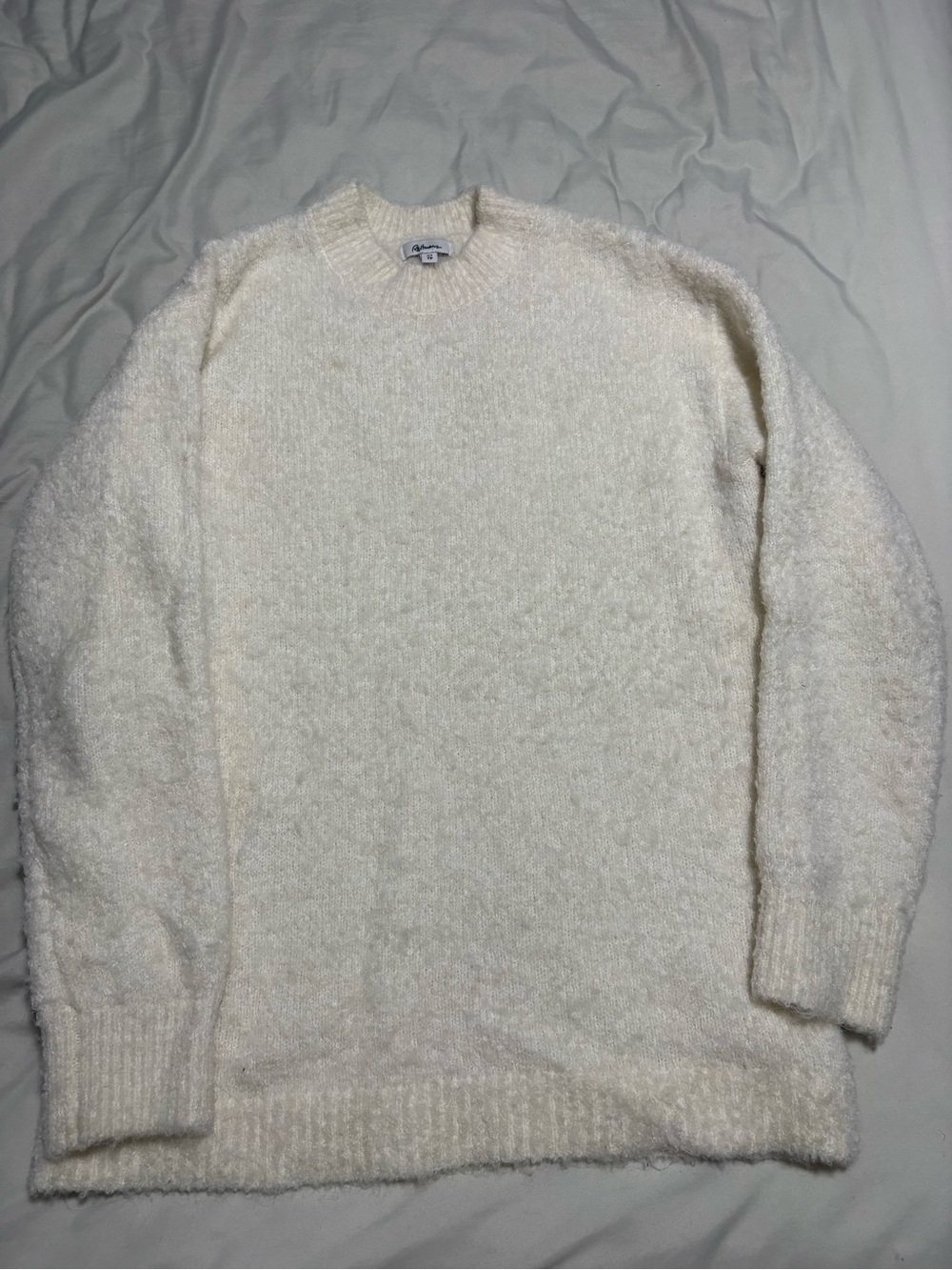 Reitmans Cream Crewneck Sweater - Soft Textured Knit
